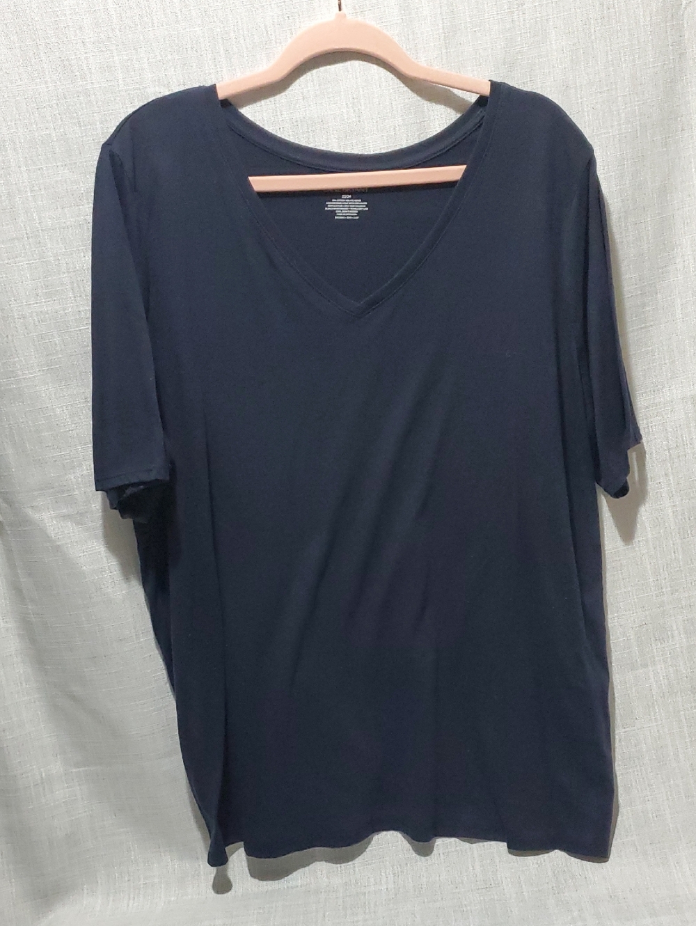 Lane Bryant  V-Neck Tee - Navy Blue sz 22/24